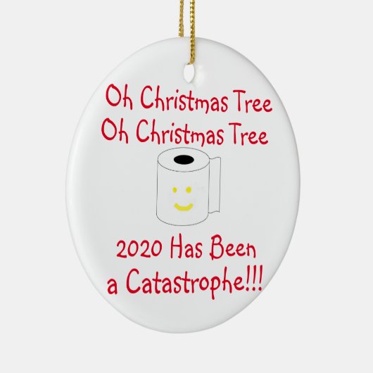Oh kerstboom 2020 is een catastrofe geweest keramisch ornament (Rechts)