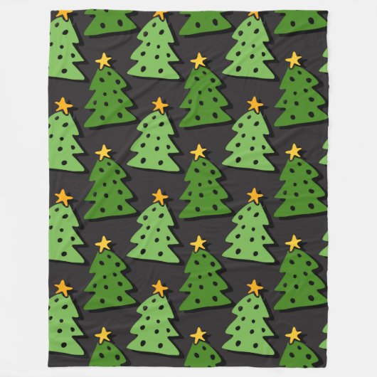 Oh Kerstboom 60x80 Fleece Deken (Voorkant)