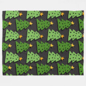 Oh Kerstboom 60x80 Fleece Deken (Voorkant (Horizontaal))