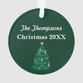 Oh kerstboom Acrylversiering Ornament (achterkant)