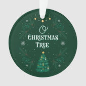 Oh kerstboom Acrylversiering Ornament (voorkant)