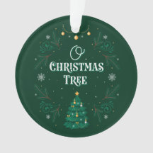 Oh kerstboom Acrylversiering