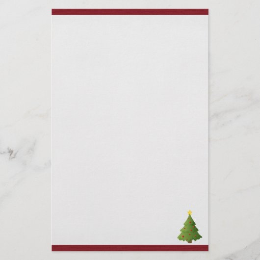 Oh kerstboom briefpapier (Voorkant)