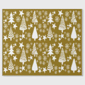 Oh kerstboom bruin inpakpapier (Vlak)