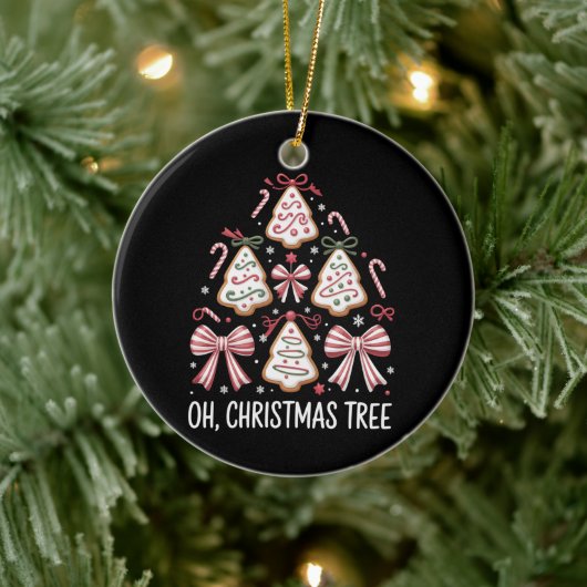 Oh Kerstboom Cake Debbie Becky Jen Cake Liefhebber Keramisch Ornament (Boom)