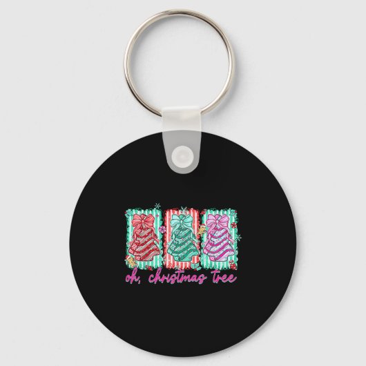 Oh Kerstboom Cakes Debbie Becky Jen Cake Liefde Sleutelhanger (Voorkant)