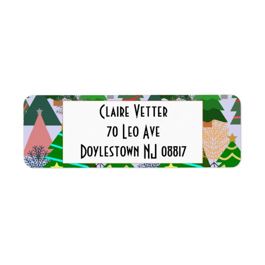 Oh kerstboom! etiket (Voorkant)