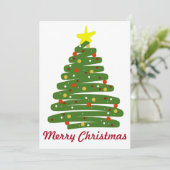 Oh kerstboom feestdagenkaart (Staand voorkant)