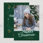 Oh Kerstboom Foto Wenskaart Feestdagenkaart (Voorkant / Achterkant)