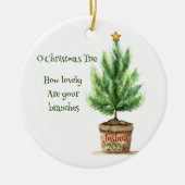 Oh kerstboom gepersonaliseerd Ornament (Voorkant)