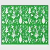 Oh Kerstboom Groen inpakpapier (Vlak)
