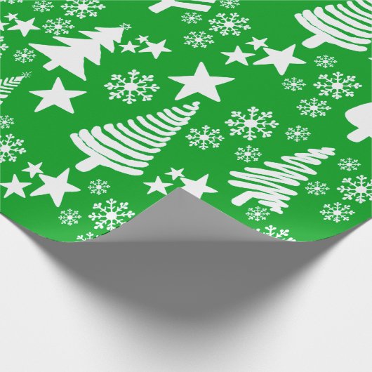 Oh Kerstboom Groen inpakpapier (Hoek)