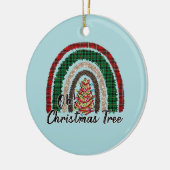 Oh kerstboom keramisch ornament (Links)