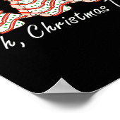 Oh kerstboom kerstboom cakes vakantie pyjama's poster (Hoek)