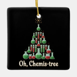Oh Kerstboom Leuk Scheikunde Chemie Kerstmis Keramisch Ornament