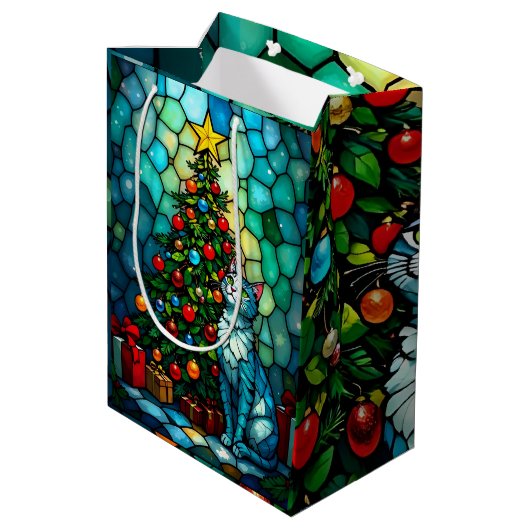 Oh kerstboom medium cadeauzakje (Achterkant Gekanteld)