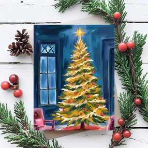 Oh Kerstboom Merry Watercolor Feestdagenkaart