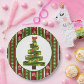 Oh kerstboom papieren bordje (Feest)