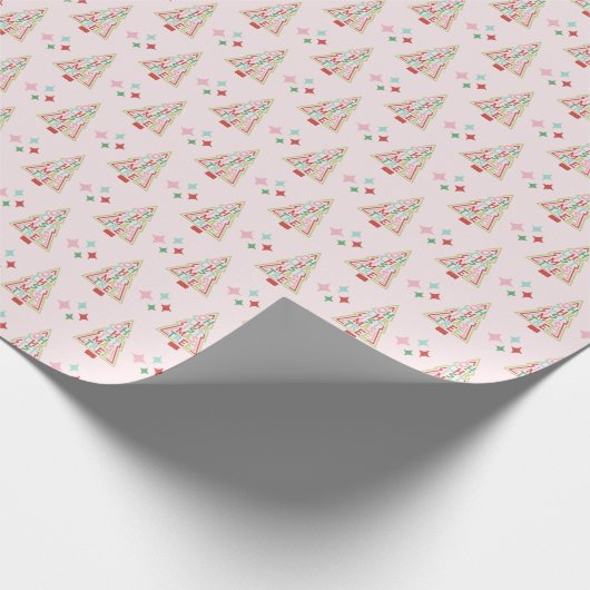 Oh kerstboom | Pastel Kerst Cadeaupapier (Hoek)
