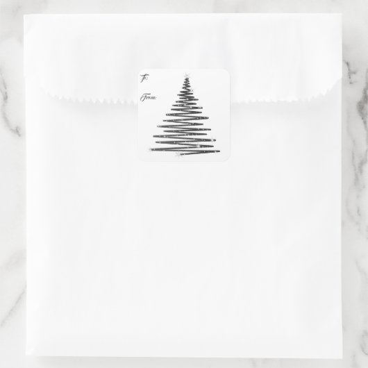 Oh Kerstboom Plein Sticker Kerstlabels (Tas)