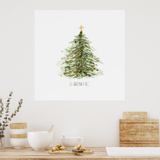 Oh, kerstboom poster (Keuken)