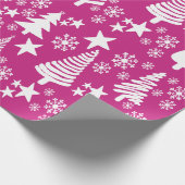 Oh kerstboom roze inpakpapier (Hoek)