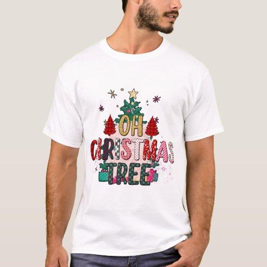 Oh kerstboom t-shirt (Voorkant)