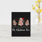 Oh kerstboom taarten Debbie Becky Jen Cake Love Kaart (Gele Bloem)