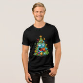 Oh kerstboom Tri-Blend shirt (Voorkant volledig)
