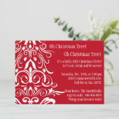 Oh kerstboom! Uitnodiging feestdag (Staand voorkant)