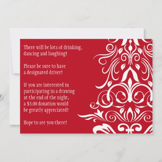 Oh kerstboom! Uitnodiging feestdag (Achterkant)