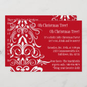 Oh kerstboom! Uitnodiging feestdag (Voorkant / Achterkant)