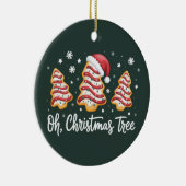 Oh, kerstboom Vrolijk kerstfeest Debbie Cookie Keramisch Ornament (Rechts)