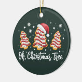 Oh, kerstboom Vrolijk kerstfeest Debbie Cookie Keramisch Ornament (Links)