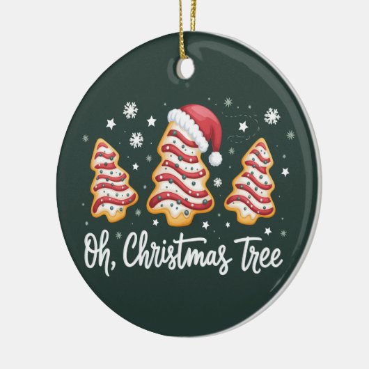 Oh, kerstboom Vrolijk kerstfeest Debbie Cookie Keramisch Ornament (Links)