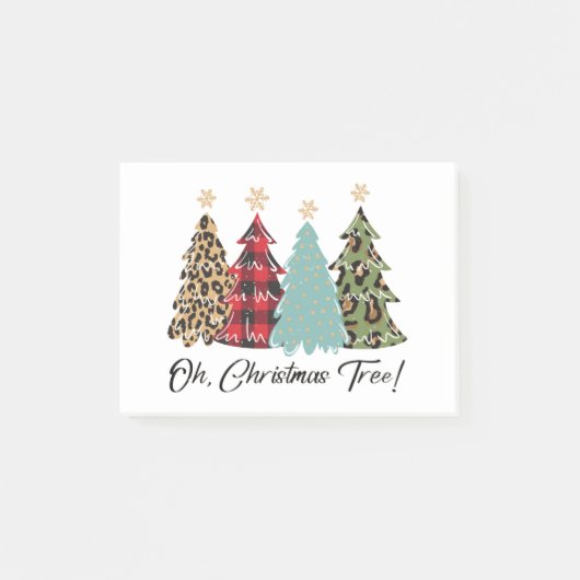 Oh, kerstboom! Vrolijk kerstfeest Post-it® Notes (Voorkant)