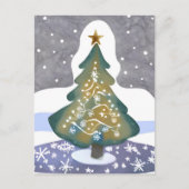 Oh kerstboom | Waterverf Winterschilderkunst Briefkaart (Voorkant)