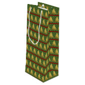 Oh kerstboom wijn cadeautas (Achterkant Gekanteld)
