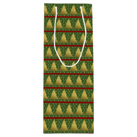 Oh kerstboom wijn cadeautas (Voorkant)