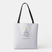 Oh! kerstboomCanvas tas (Achterkant)