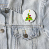 Oh kerstboomshirts en cadeautjes ronde button 5,7 cm (In situ)