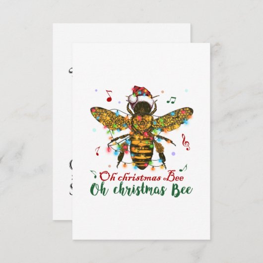 Oh Kerstmis Bij Cadeaus Kaart (Voorkant / Achterkant)