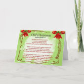 Oh! Kerstmis Feestdagen Kaart (Voorkant)