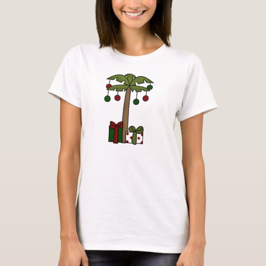 Oh kerstpalmboom t-shirt (Voorkant)