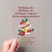 Oh Kerstthee! Acryl Uitnodigingen (Insitu (Draagbaar))