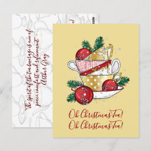 Oh Kerstthee! Briefkaart
