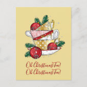 Oh Kerstthee! Briefkaart (Voorkant)