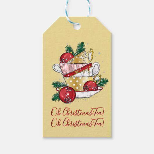 Oh Kerstthee! Cadeaulabel (Voorkant)