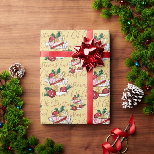 Oh Kerstthee! Cadeaupapier (Feestdagen Geschenken)