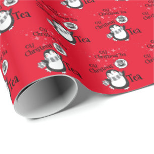 Oh Kerstthee Penguin Lover - Tea Drinker Cadeaupapier